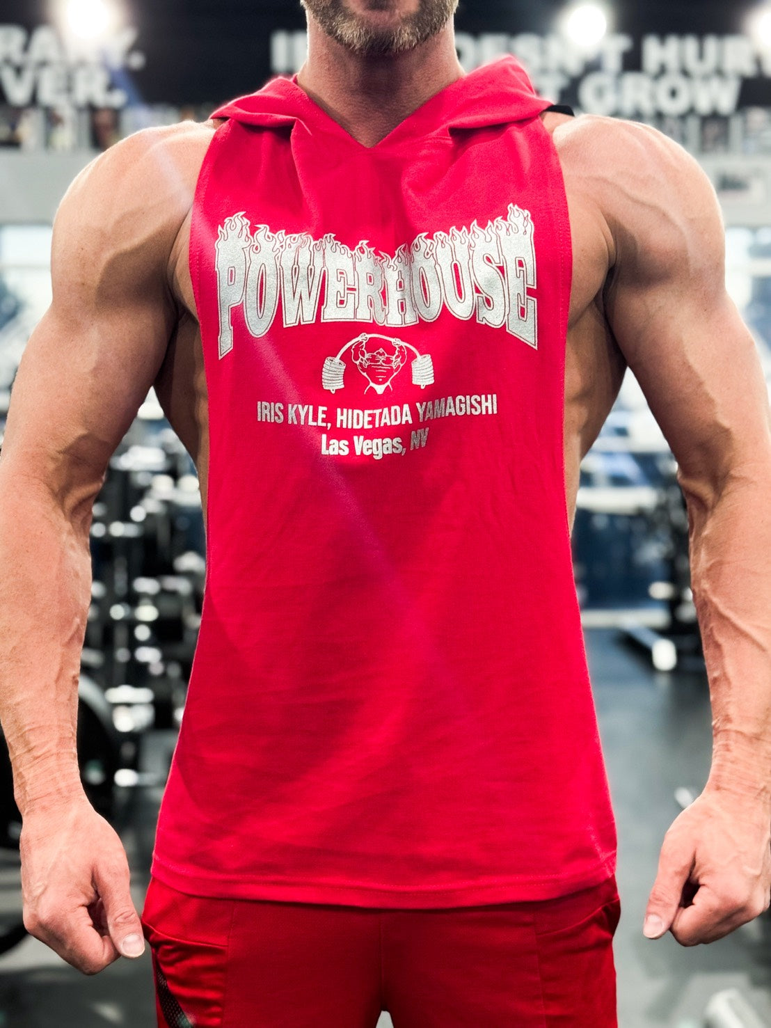 Powerhouse Gym Las Vegas Y-Back Hooded Tank