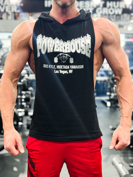 Powerhouse Gym Las Vegas Y-Back Hooded Tank