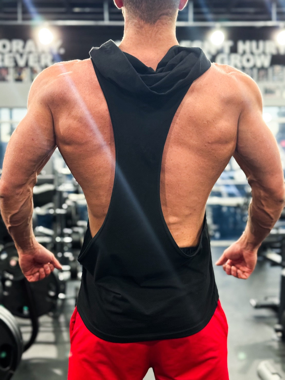 Powerhouse Gym Las Vegas Y-Back Hooded Tank