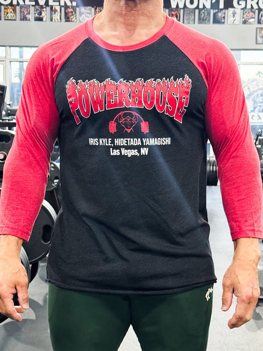 Powerhouse Gym Las Vegas Baseball Shirt