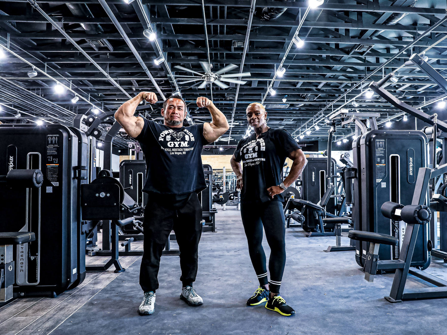 Hidetada Yamagishi and Iris Kyle